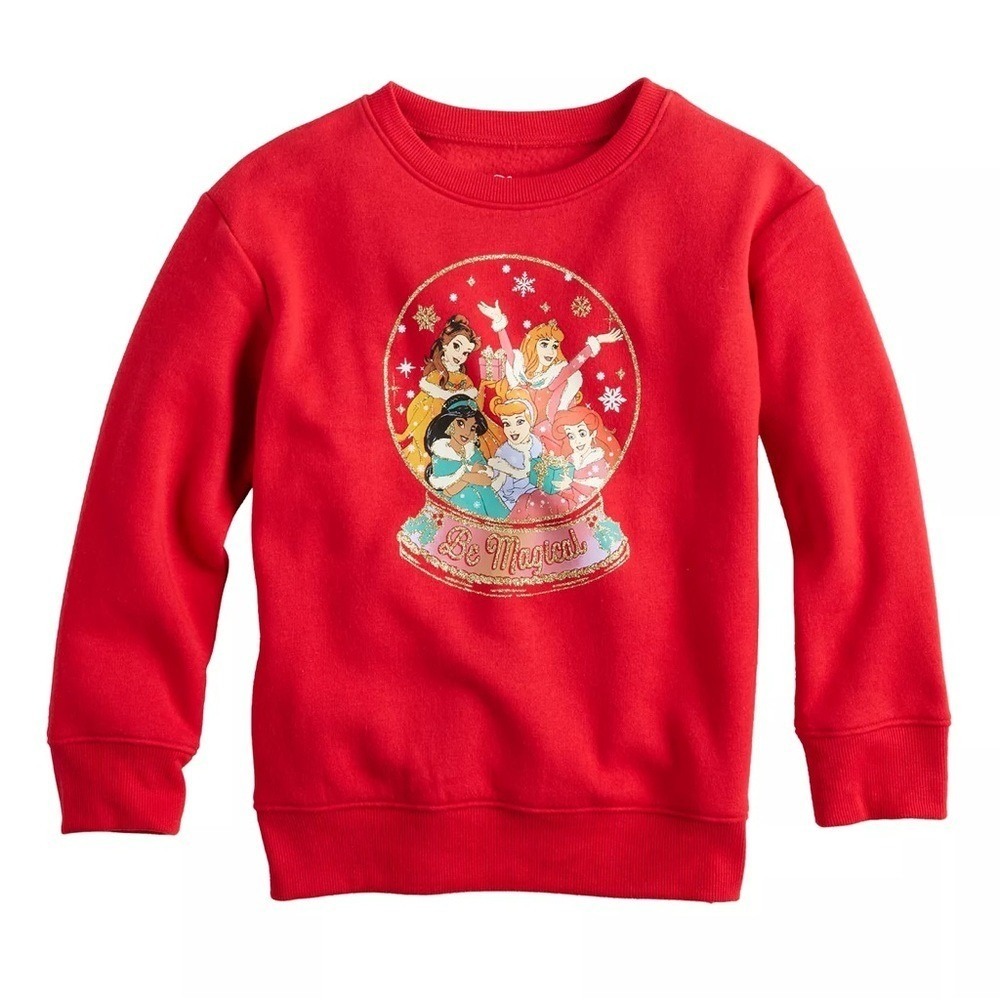 Jumping Beans Disney‎ Princess Long Sleeve Sweatshirt in Red Size 5 Girl